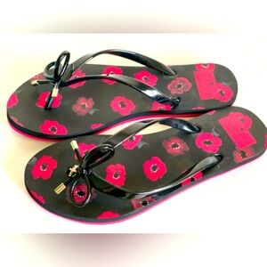 NIB Kate Spade bow flip flops